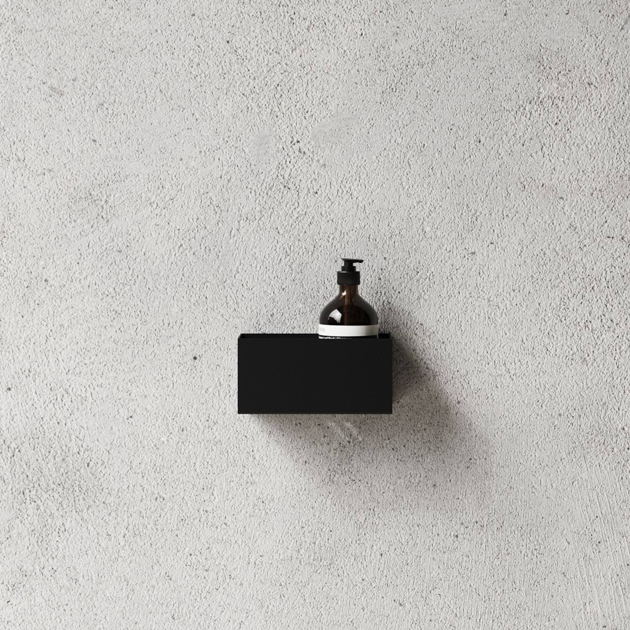 Nichba shower shelf, Black, 20 cm Nichba