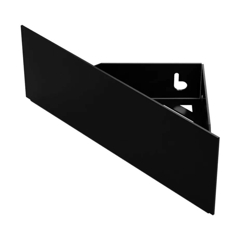 Nichba shower shelf, Black, corner Nichba
