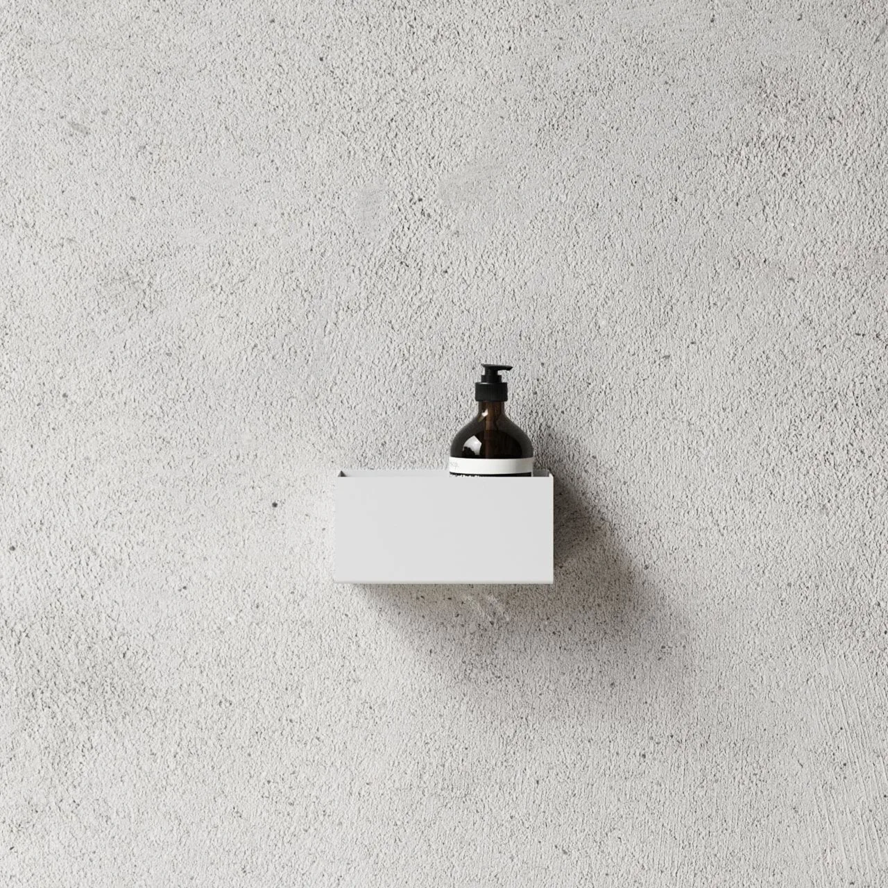 Nichba shower shelf, White, 20 cm Nichba