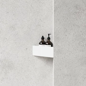 Nichba shower shelf - White, corner - Nichba