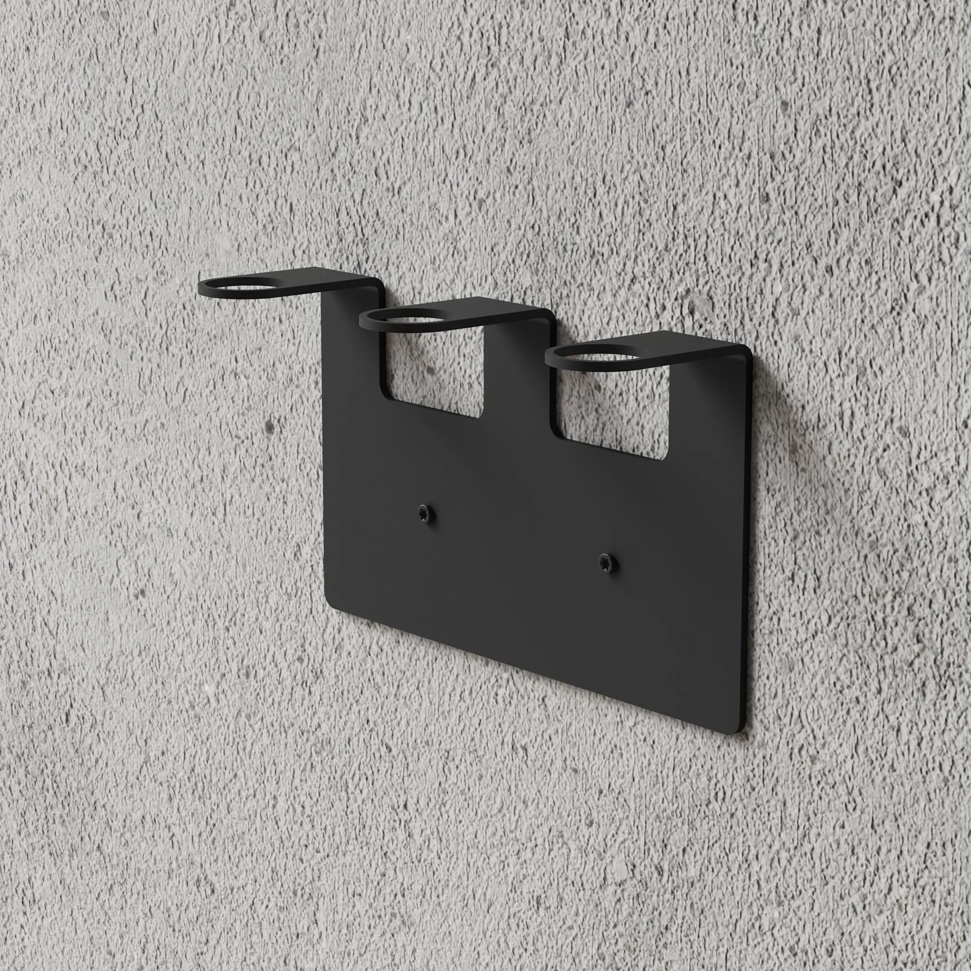 Nichba soap holder, Black, triple Nichba