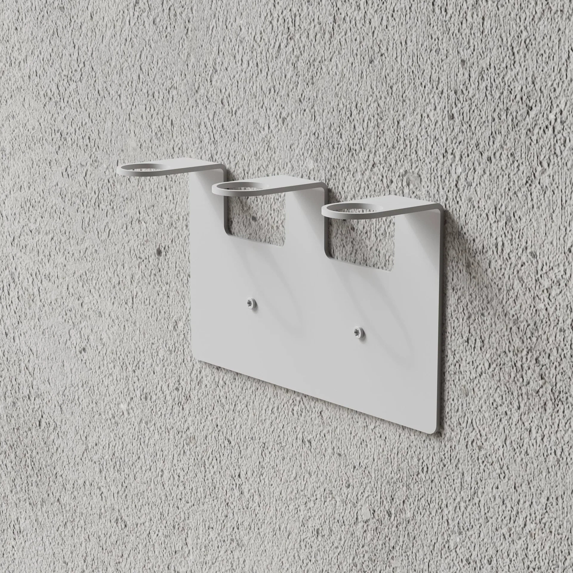 Nichba soap holder, White, triple Nichba