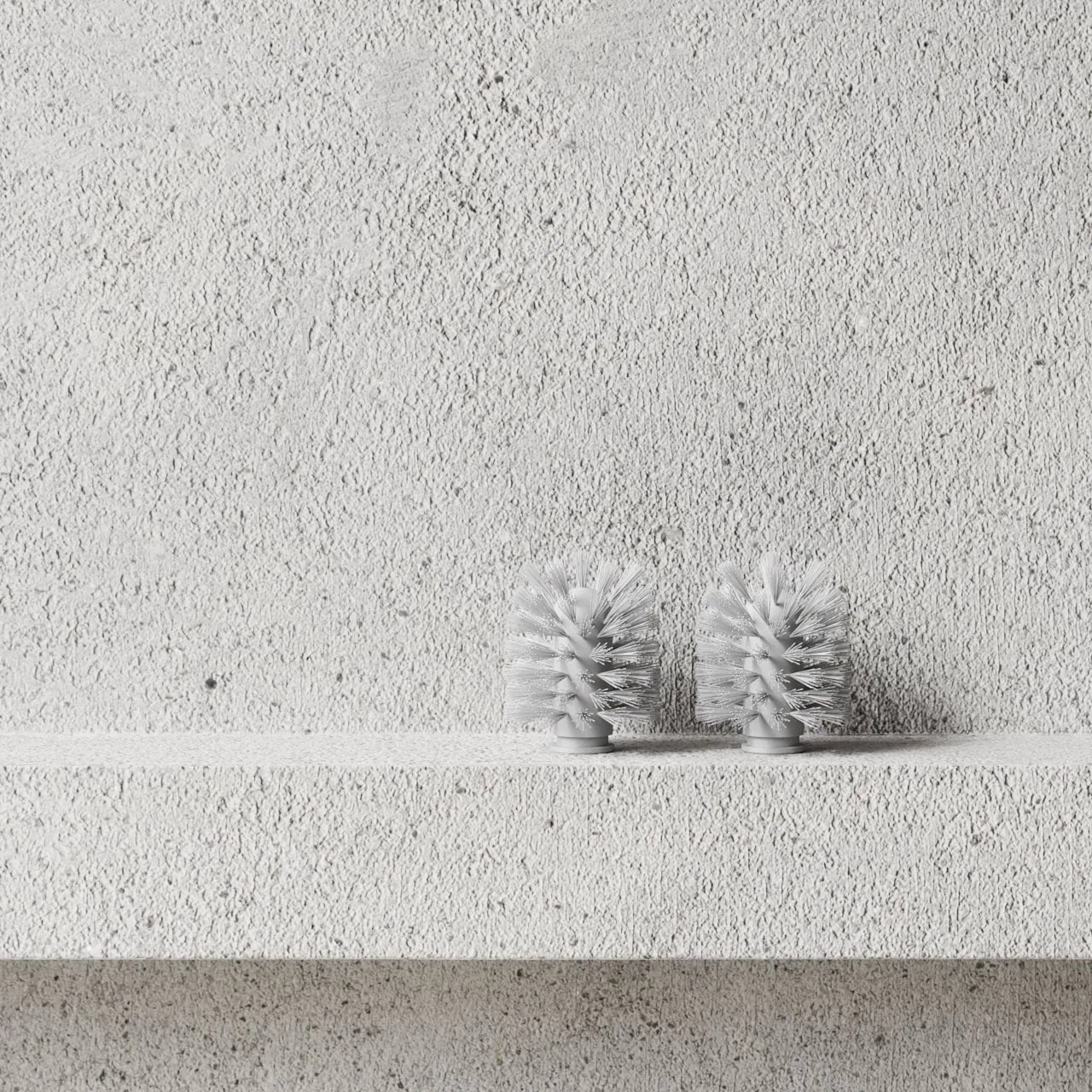 Nichba toilet brush head, White, 2-pack Nichba
