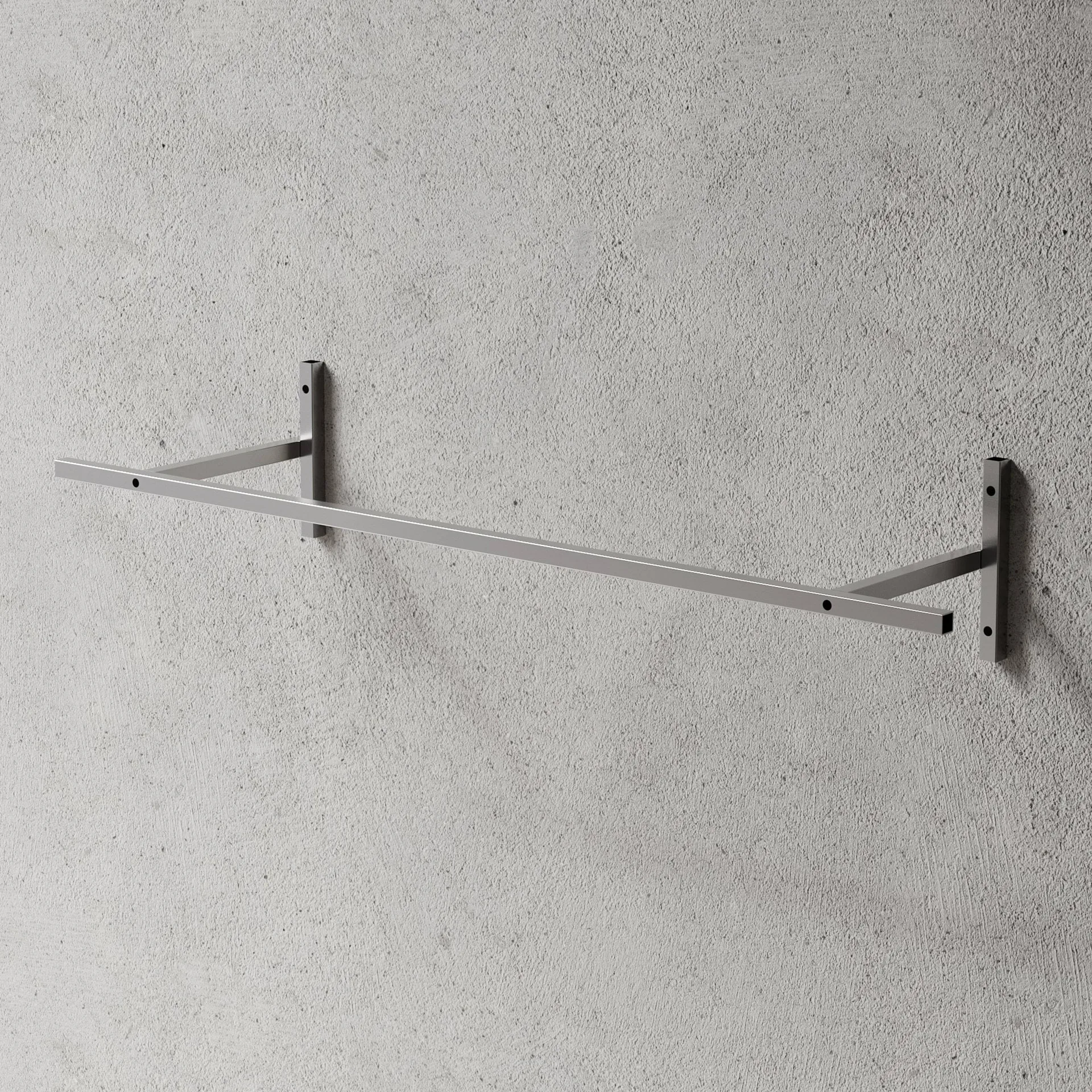 Nichba wardrobe hanger, Brushed stainless steel Nichba