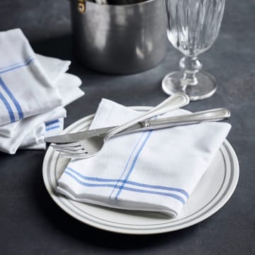 Amow fabric napkin 32x52 cm 4-pack - White-blue - Nicolas Vahé