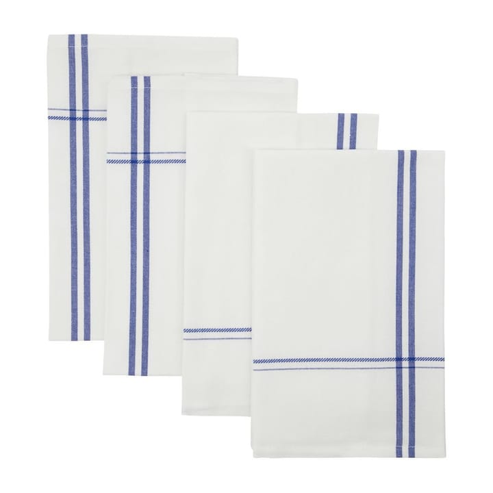 Amow fabric napkin 32x52 cm 4-pack, White-blue Nicolas Vahé