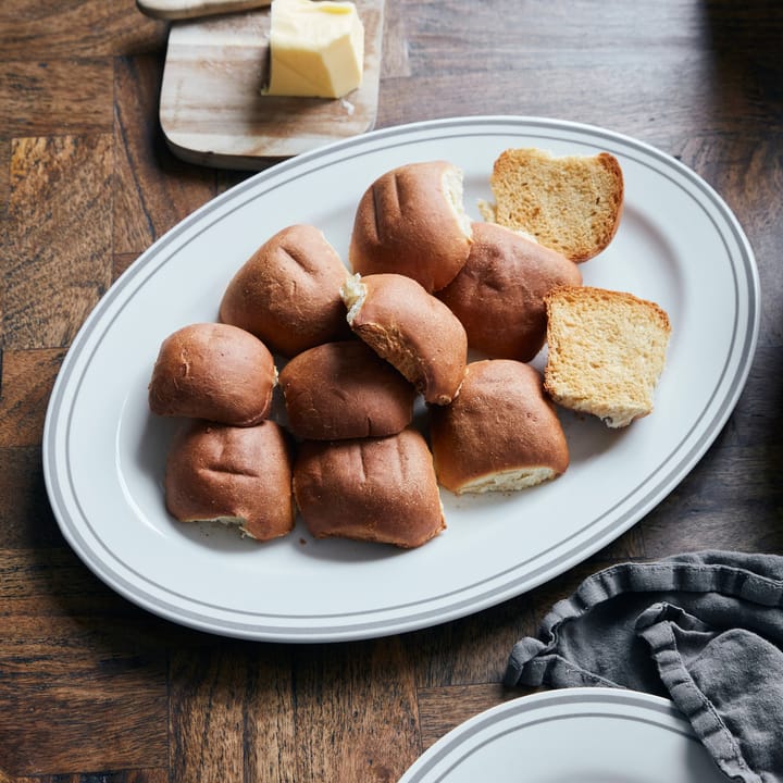 Bistro serving plate 29.5x40 cm, grey Nicolas Vahé