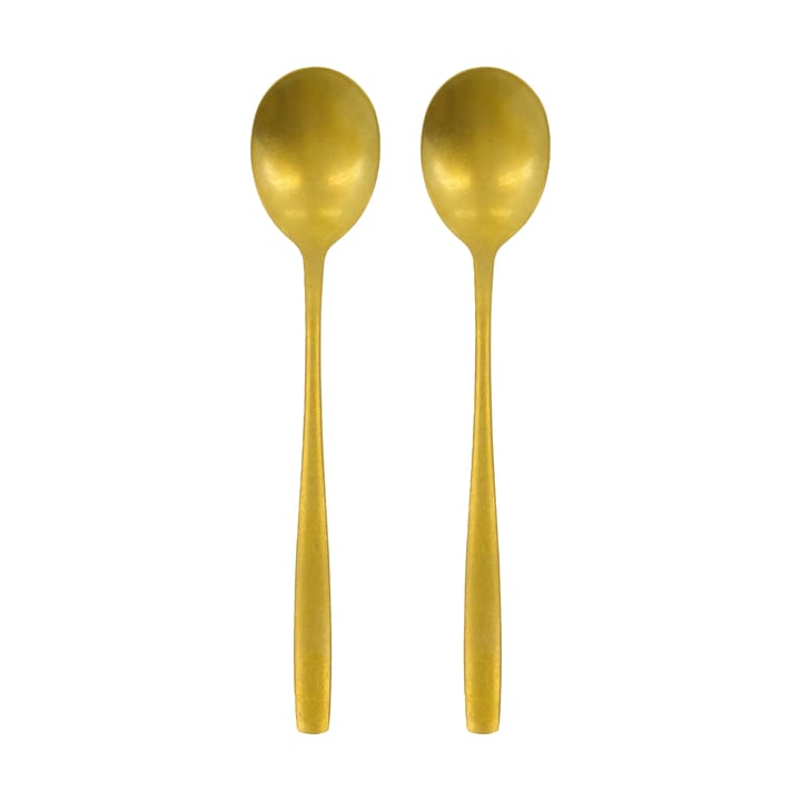 Daily serving spoons 2-pack - Gold finish - Nicolas Vahé