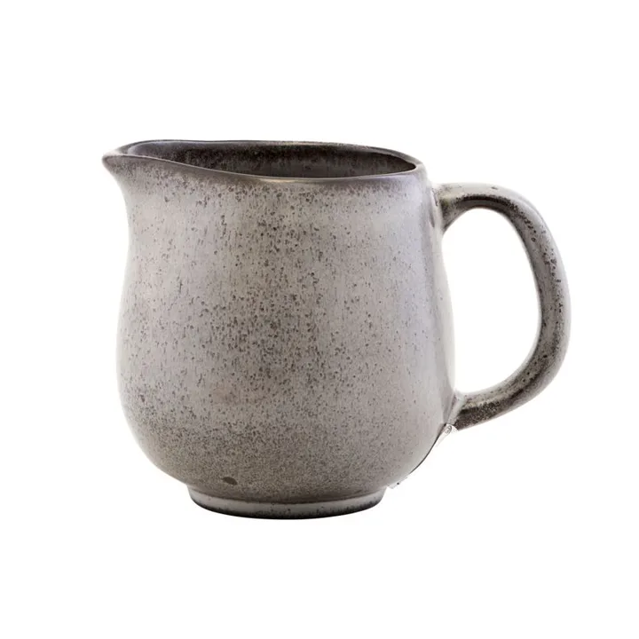 Earth milk pitcher 10 cm, Grey Nicolas Vahé