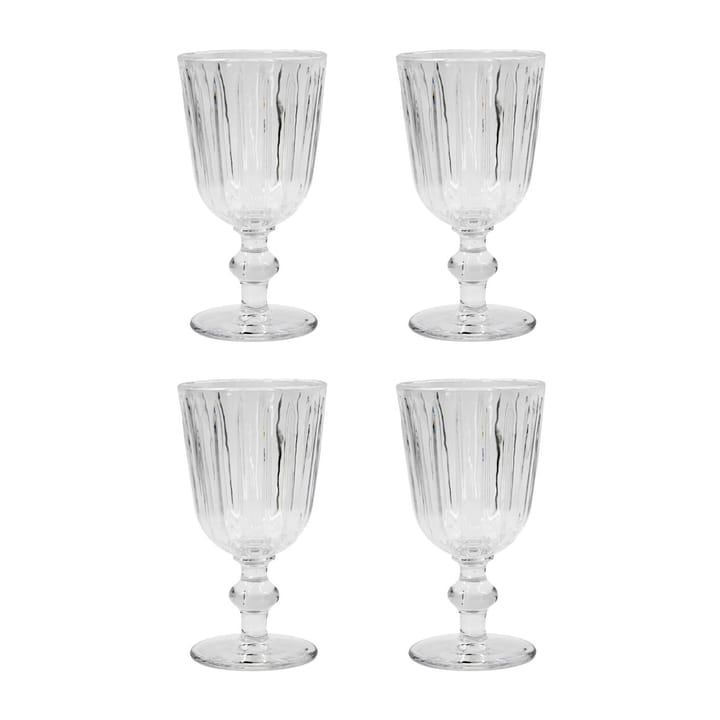 Groove wine glass 24 cl 4-pack, Clear Nicolas Vahé