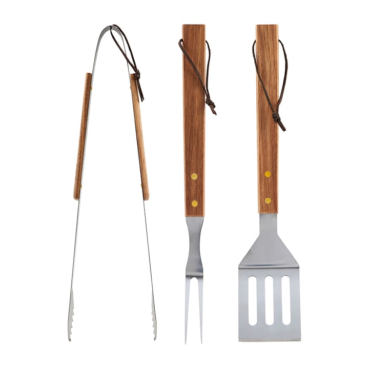 Nicolas Vahé BBQ grill set 3 pieces, Stainless steel-acacia Nicolas Vahé