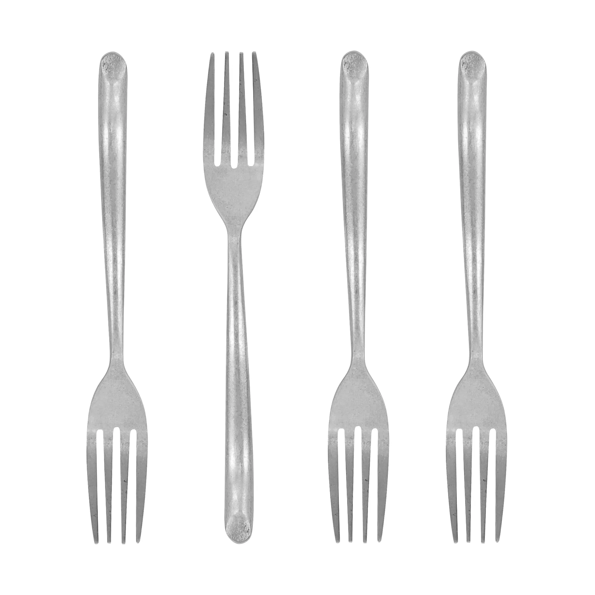 Nicolas Vahé cake fork 4-pack, Antique silver finish Nicolas Vahé