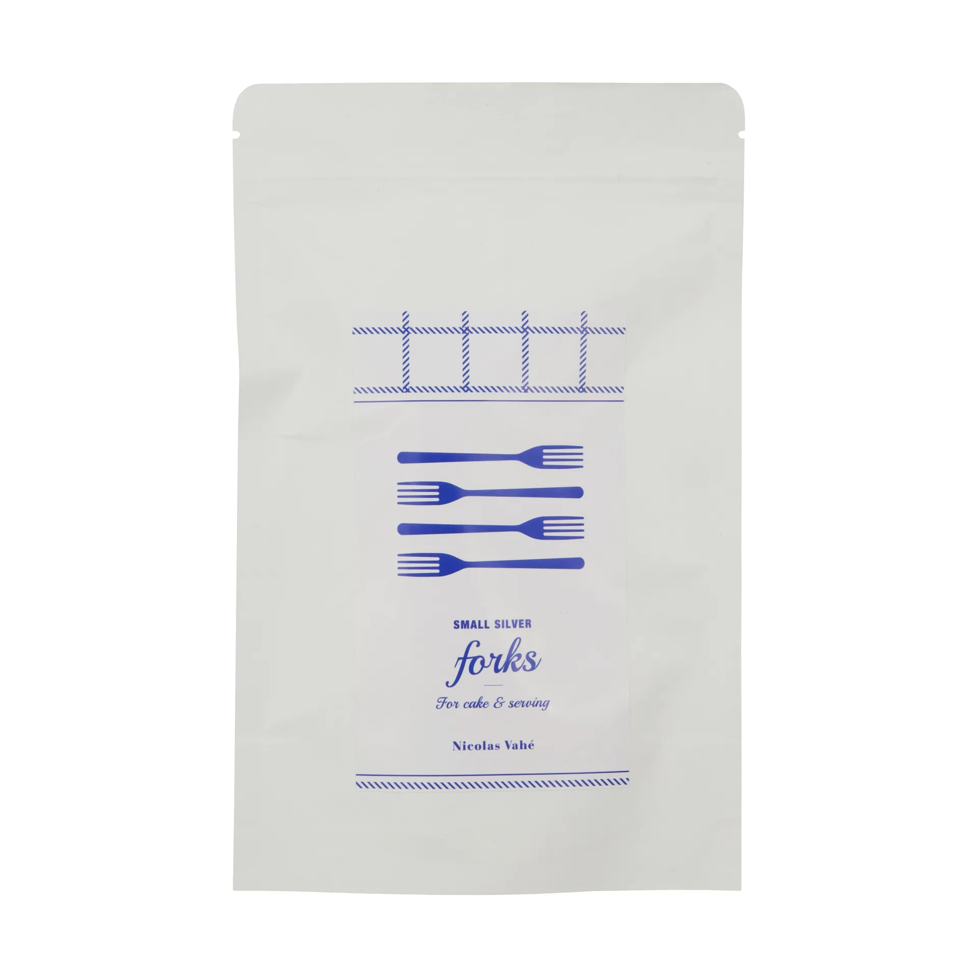 Nicolas Vahé cake fork 4-pack, Antique silver finish Nicolas Vahé
