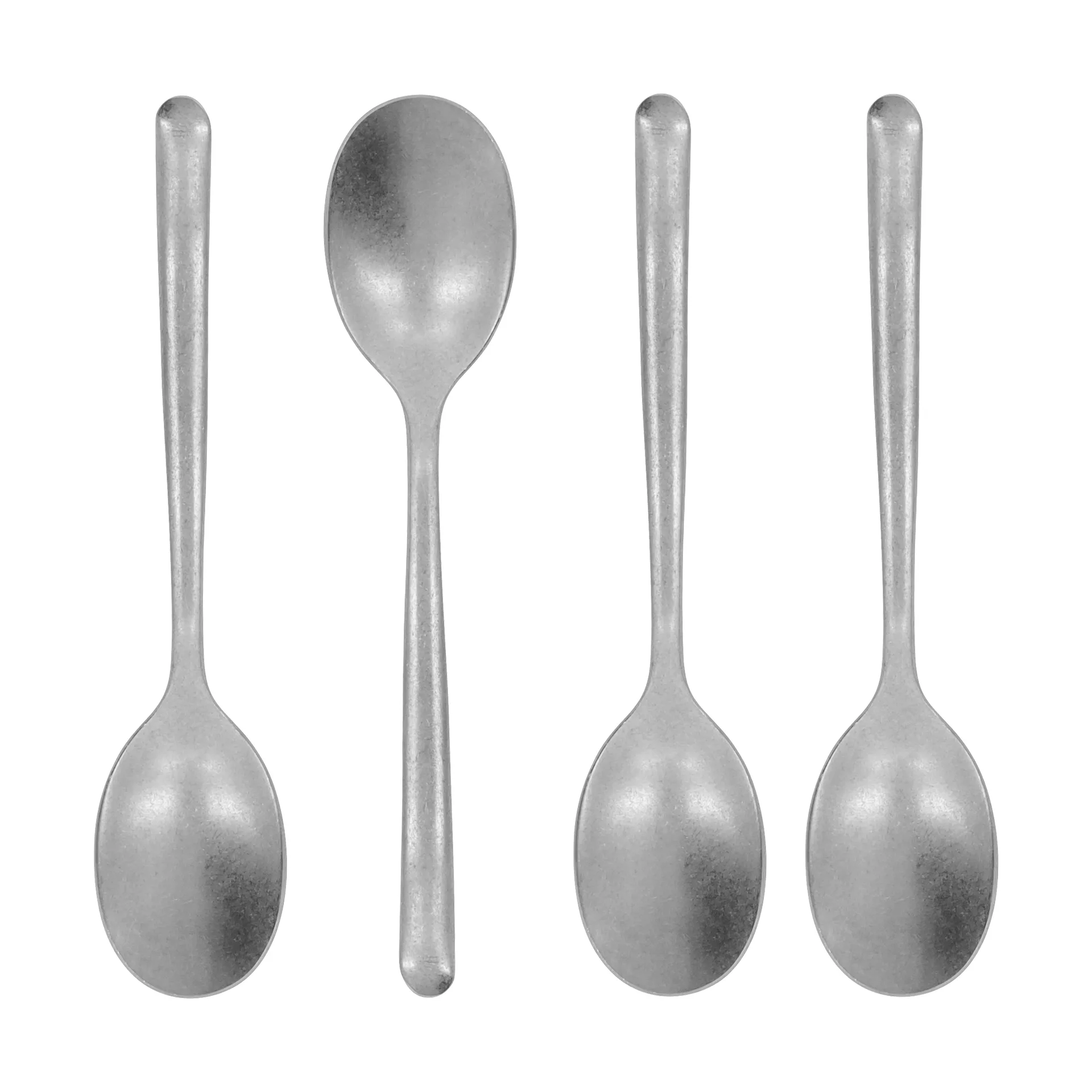 Nicolas Vahé teaspoon 4-pack, Antique silver finish Nicolas Vahé