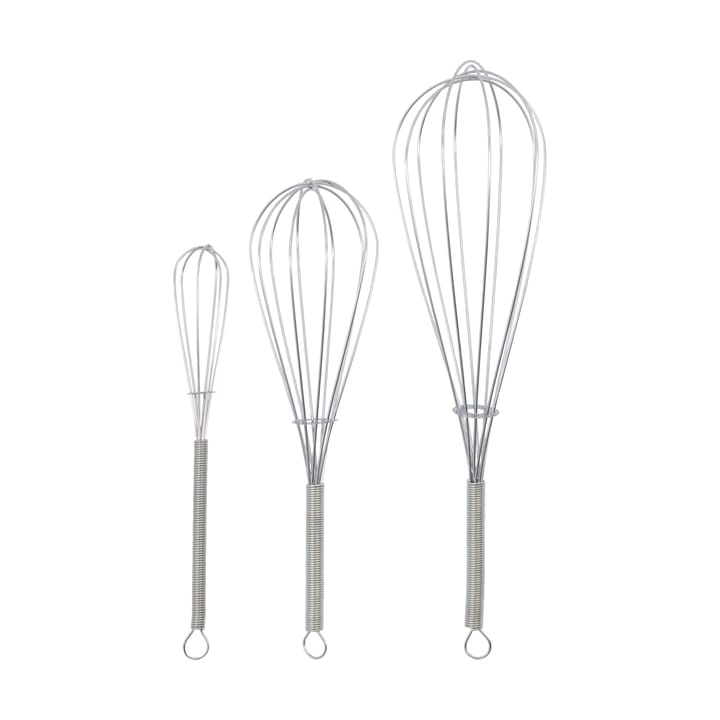 Nicolas Vahé whisks 3 pieces - Silver finish - Nicolas Vahé