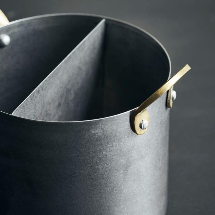 Presentation organiser Ø14 cm, Stainless steel-brass Nicolas Vahé