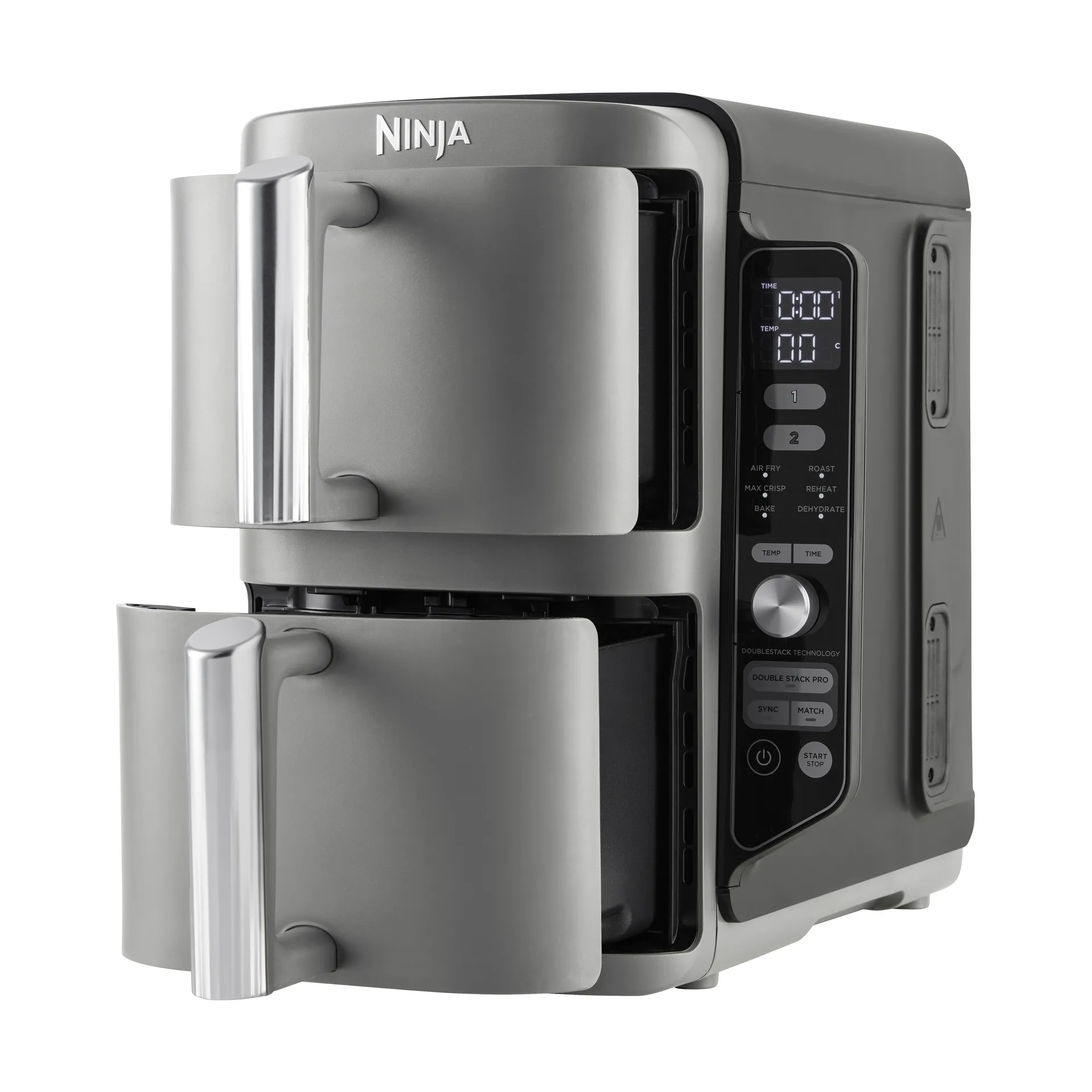 Ninja Air Fryer SL400EU double stack XL 2 drawers 9.5 L, Black Ninja