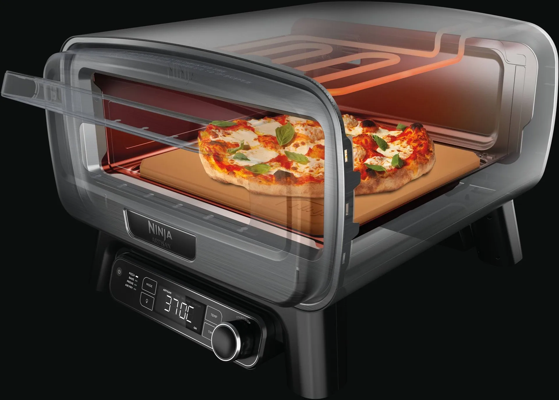 Ninja Artisan Electric pizza oven & Air Fryer, Black Ninja