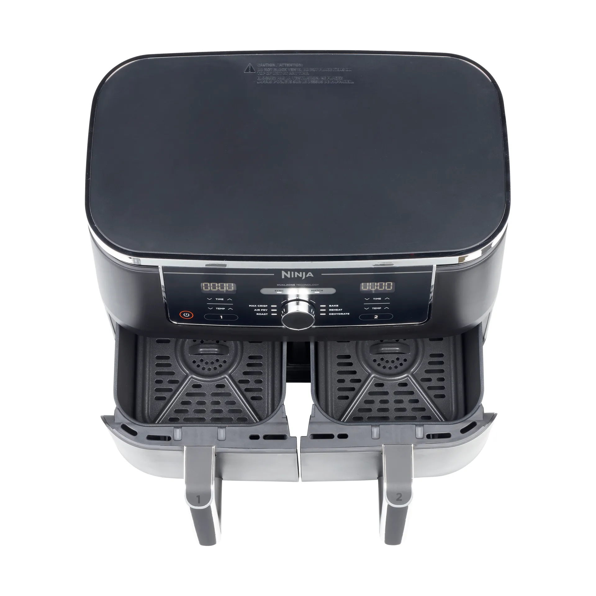 Ninja Foodi AF400 Air Fryer Max Dual Zone 9.5 L, Black Ninja