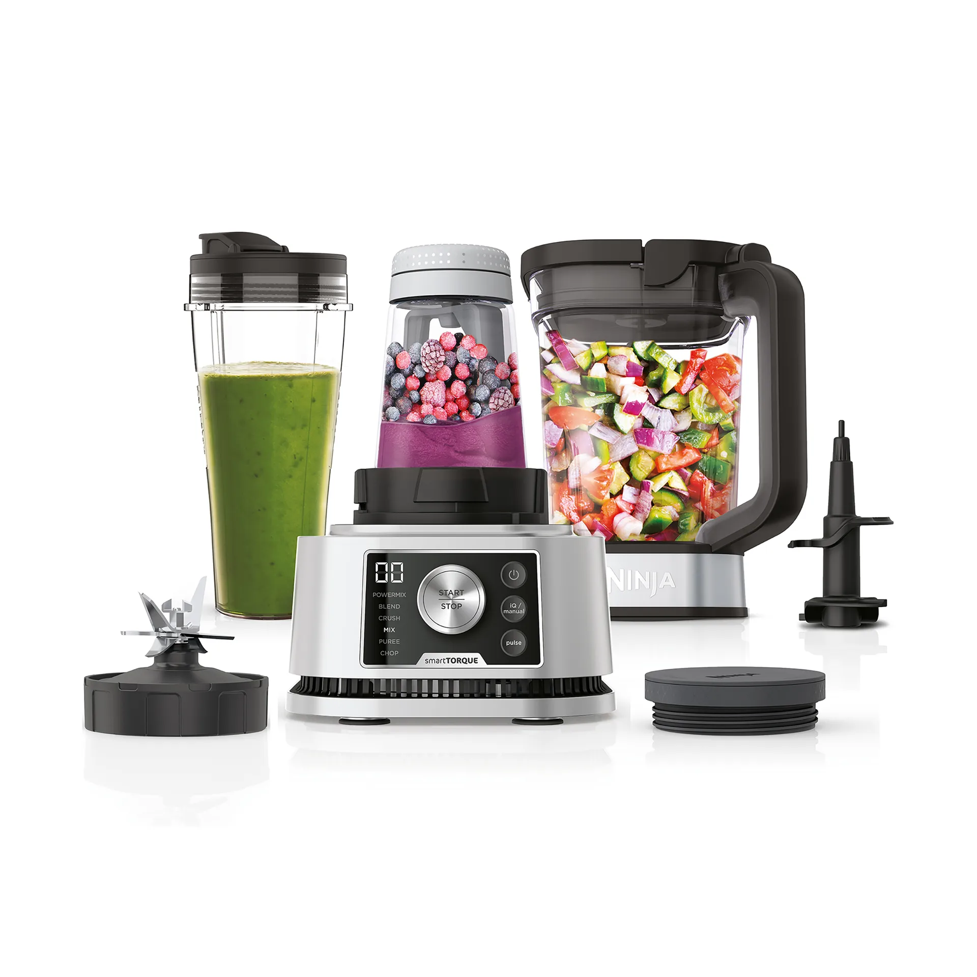 Ninja Foodi CB350 3-in-1 Power Nutri blender, Stainless steel Ninja