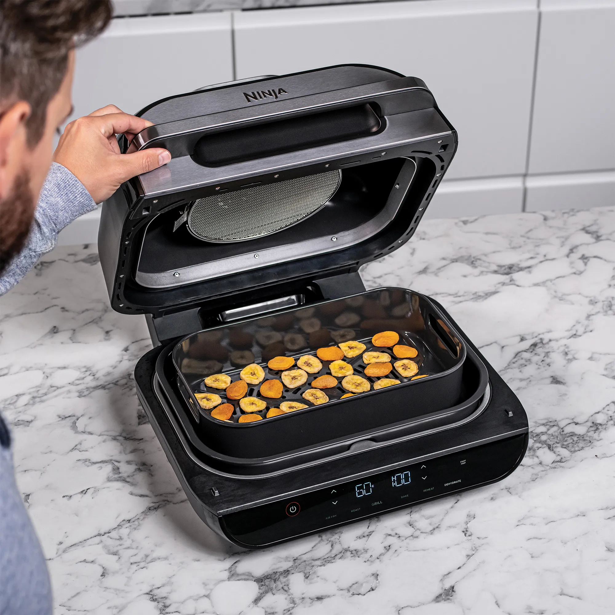 Ninja Foodi MAX スマートグリル & エアフライヤー Amazon.com: Ninja | Indoor Grill and Air Fryer| Foodi Smart XL | 6
