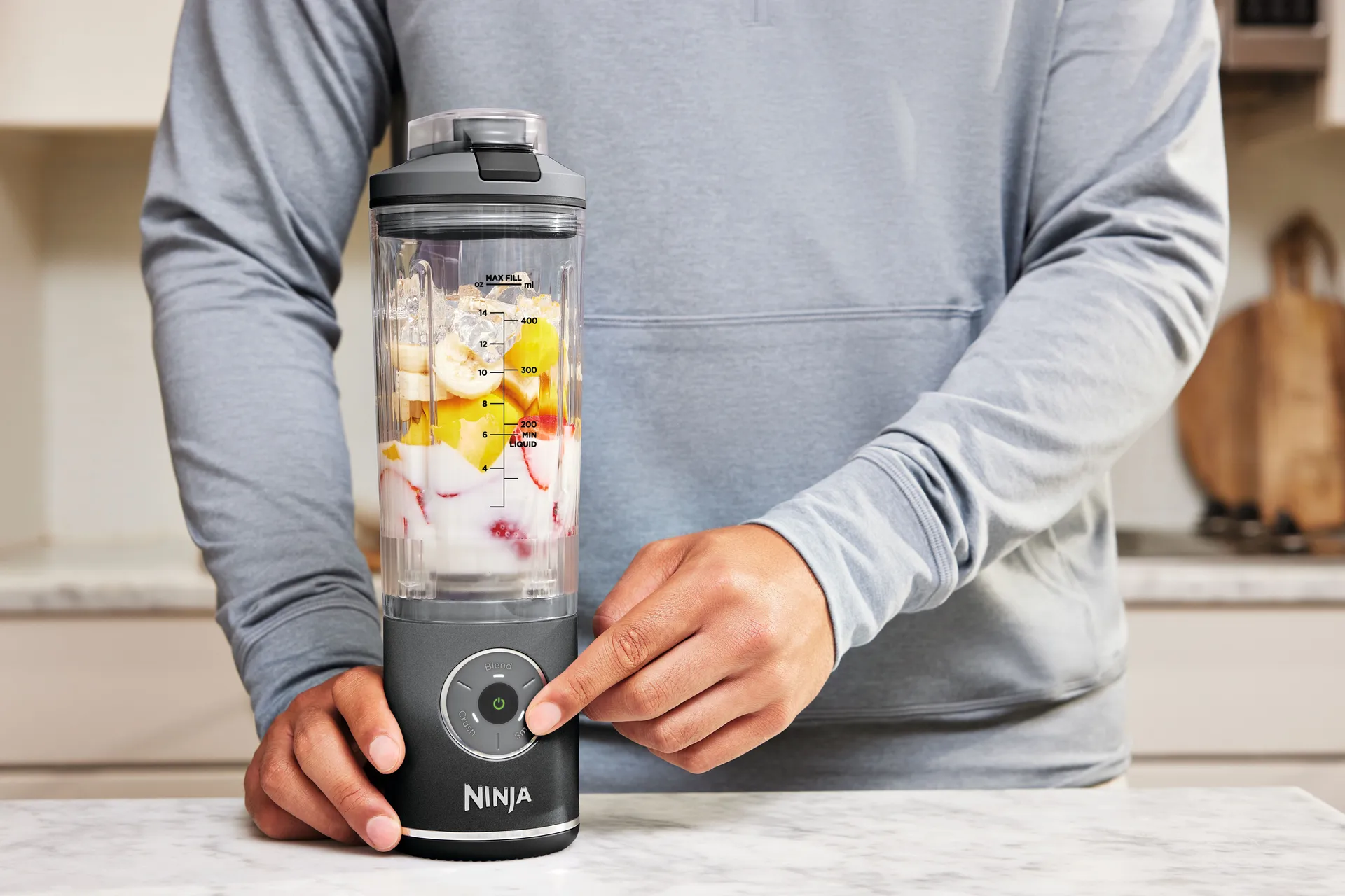 Ninja portable blender Blast Max, Cool grey Ninja