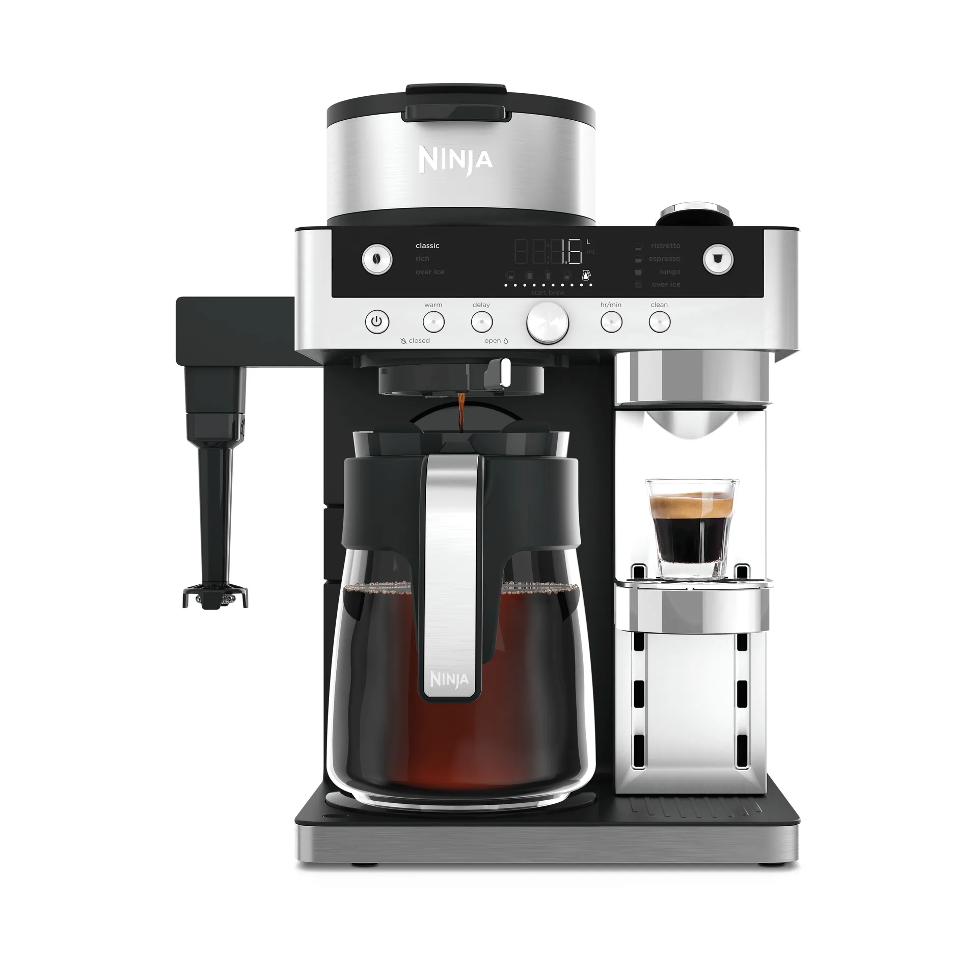 Ninja Prestige Dualbrew automatic espresso machine, Black Ninja