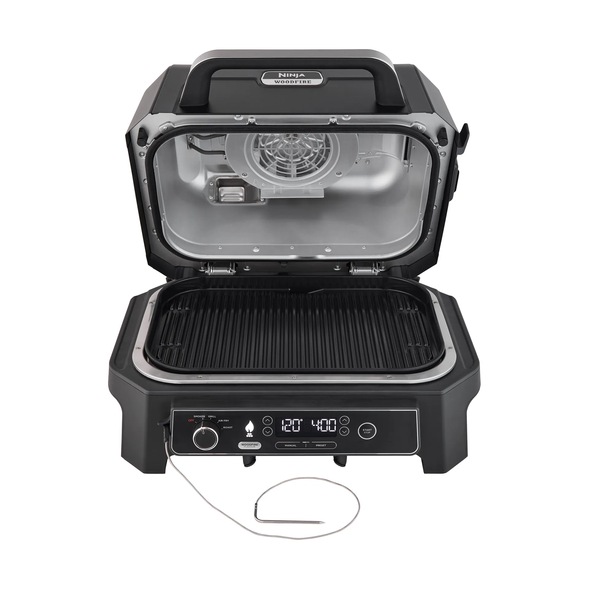 Ninja Woodfire electric grill OG850EU smart cook system, Black Ninja