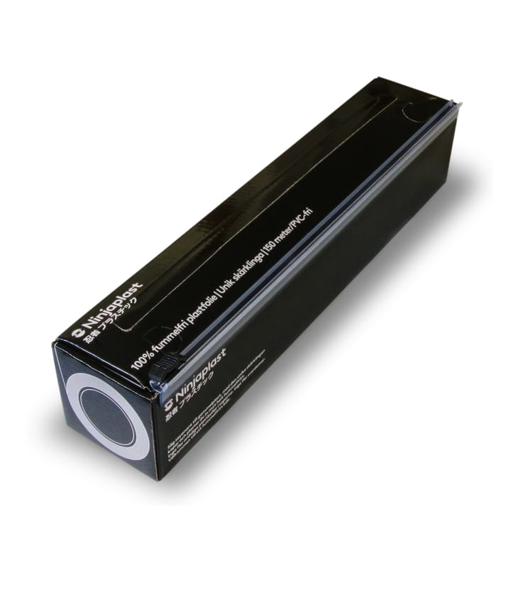 Plastic wrap with cutting blade 150 m - Black - Ninjaplast