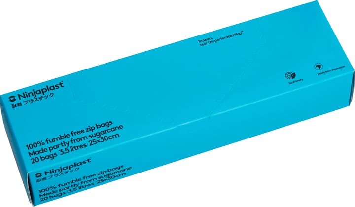 Zip bags 3.5 l 20-pack - Blue - Ninjaplast
