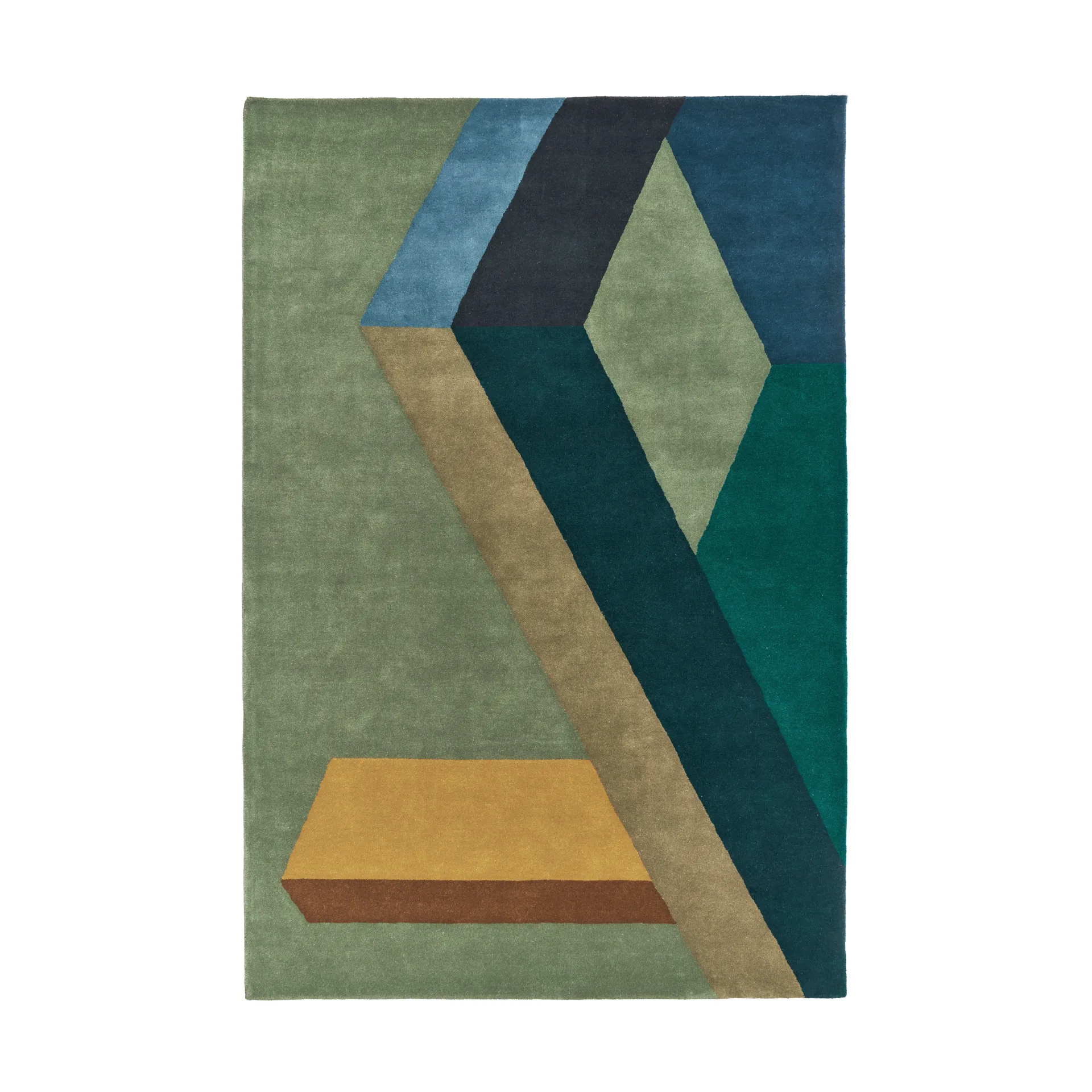 ASPEKT wool rug Pavilion Petroleum, 250x350 cm NJRD