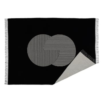 Circles cotton throw 130x185 cm - black - NJRD