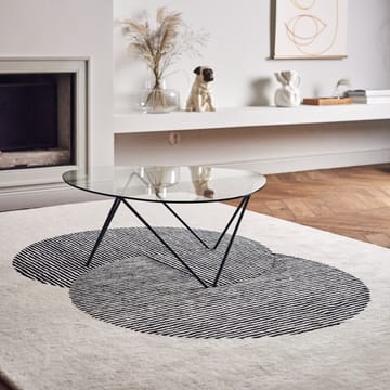 Circles wool rug natural white - 200x300 cm - NJRD