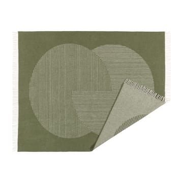 Circles wool throw 130x185 cm - Green - NJRD