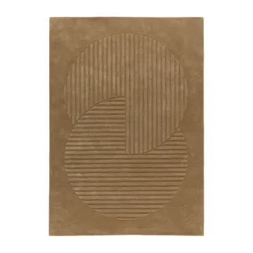 Levels Circles wool rug - Beige, 170x240 cm - NJRD
