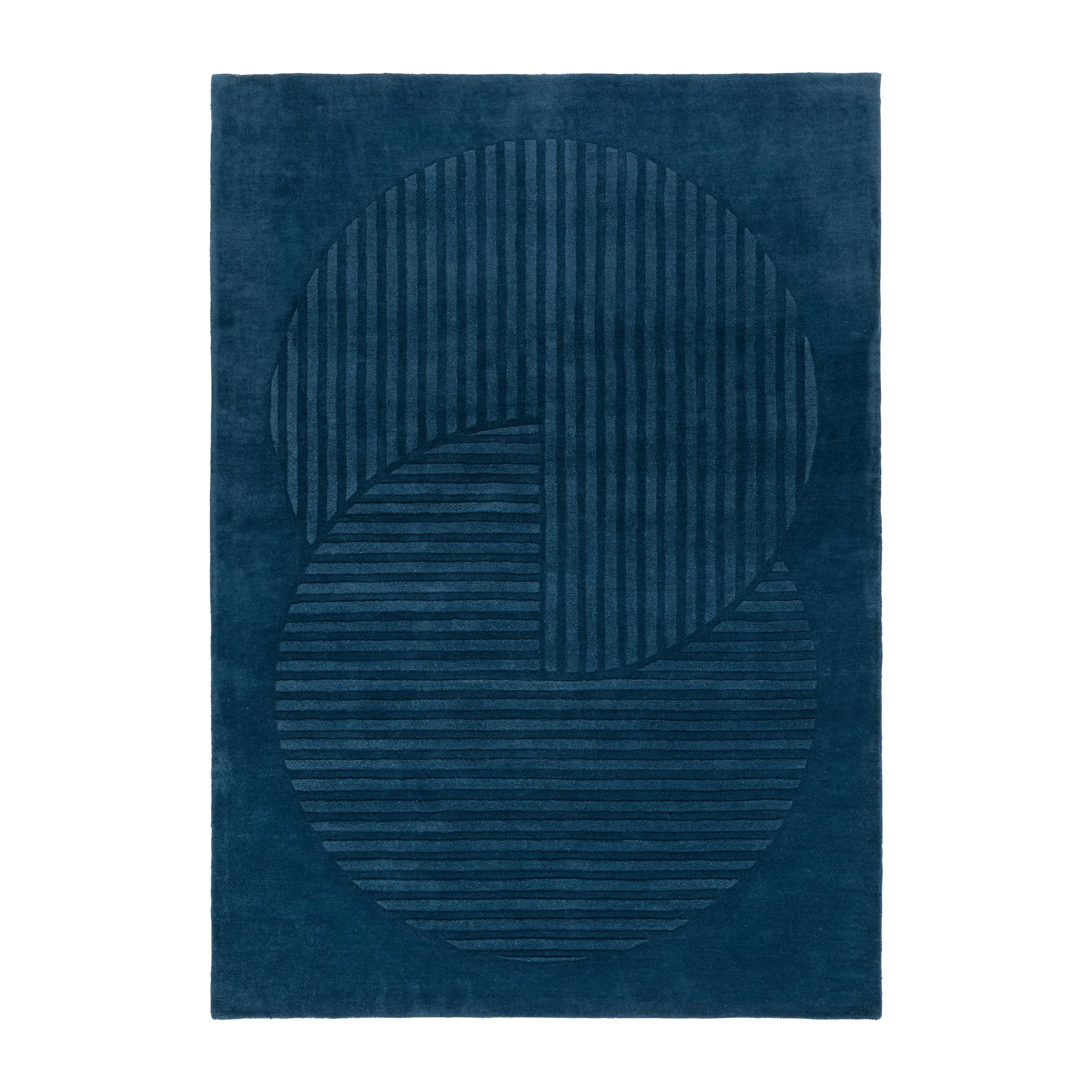 Levels Circles wool rug, Blue, 170x240 cm NJRD