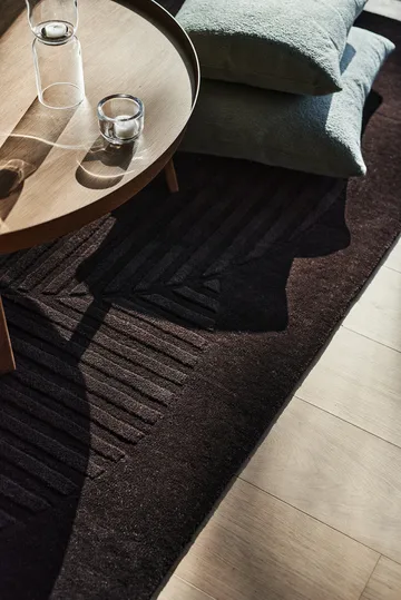 Levels Circles wool rug - Brown, 170x240 cm - NJRD