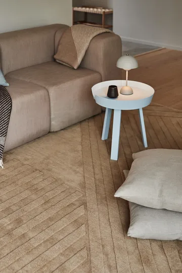 Levels Stripes wool rug - Beige, 170x240 cm - NJRD