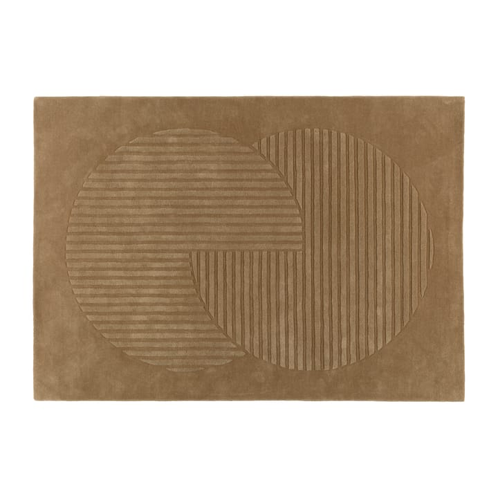 Levels wool rug circles beige, 170x240 cm NJRD