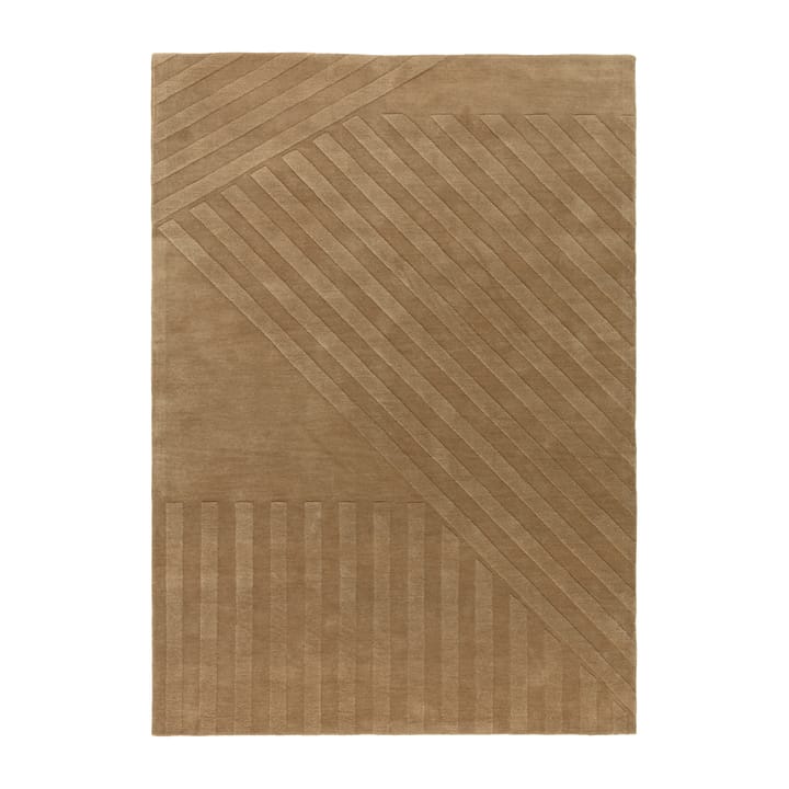 Levels wool rug stripes beige - 170x240 cm - NJRD