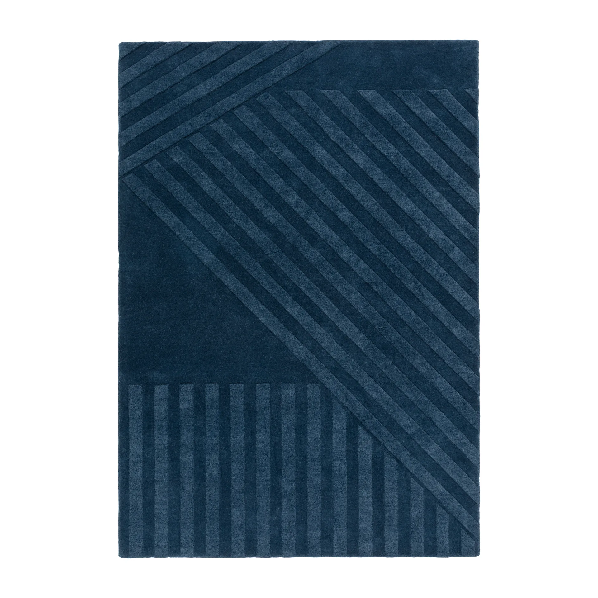 Levels wool rug stripes blue, 200x300 cm NJRD