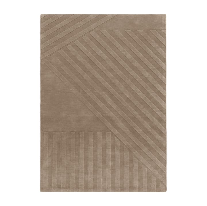 Levels wool rug stripes mole - 170x240 cm - NJRD