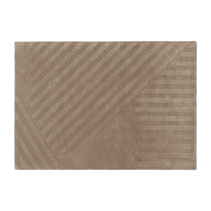 Levels wool rug stripes mole, 200x300 cm NJRD