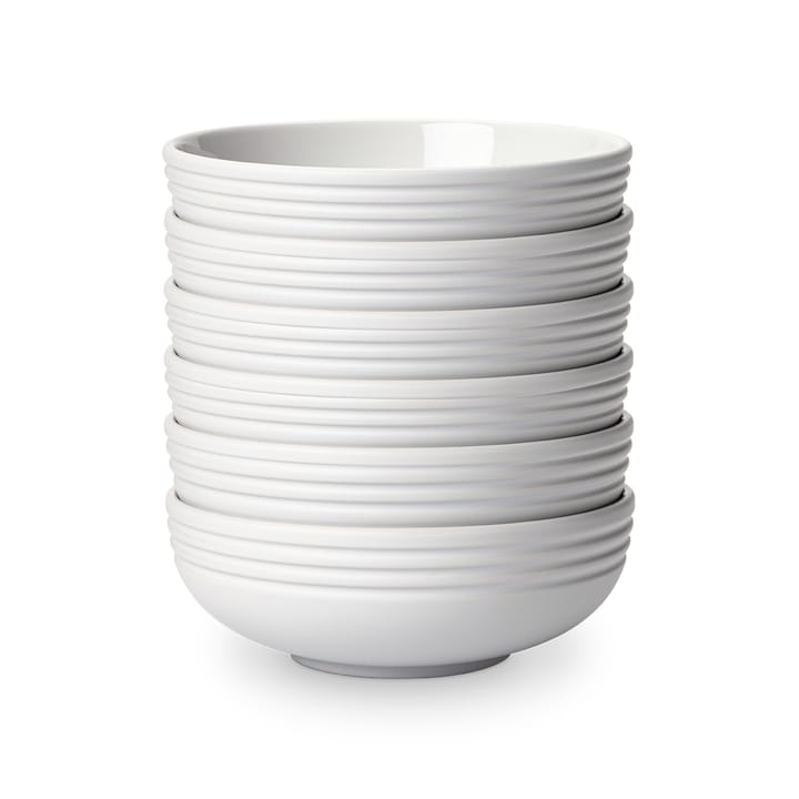 Lines bowl Ø16 cm 6-pack, white NJRD