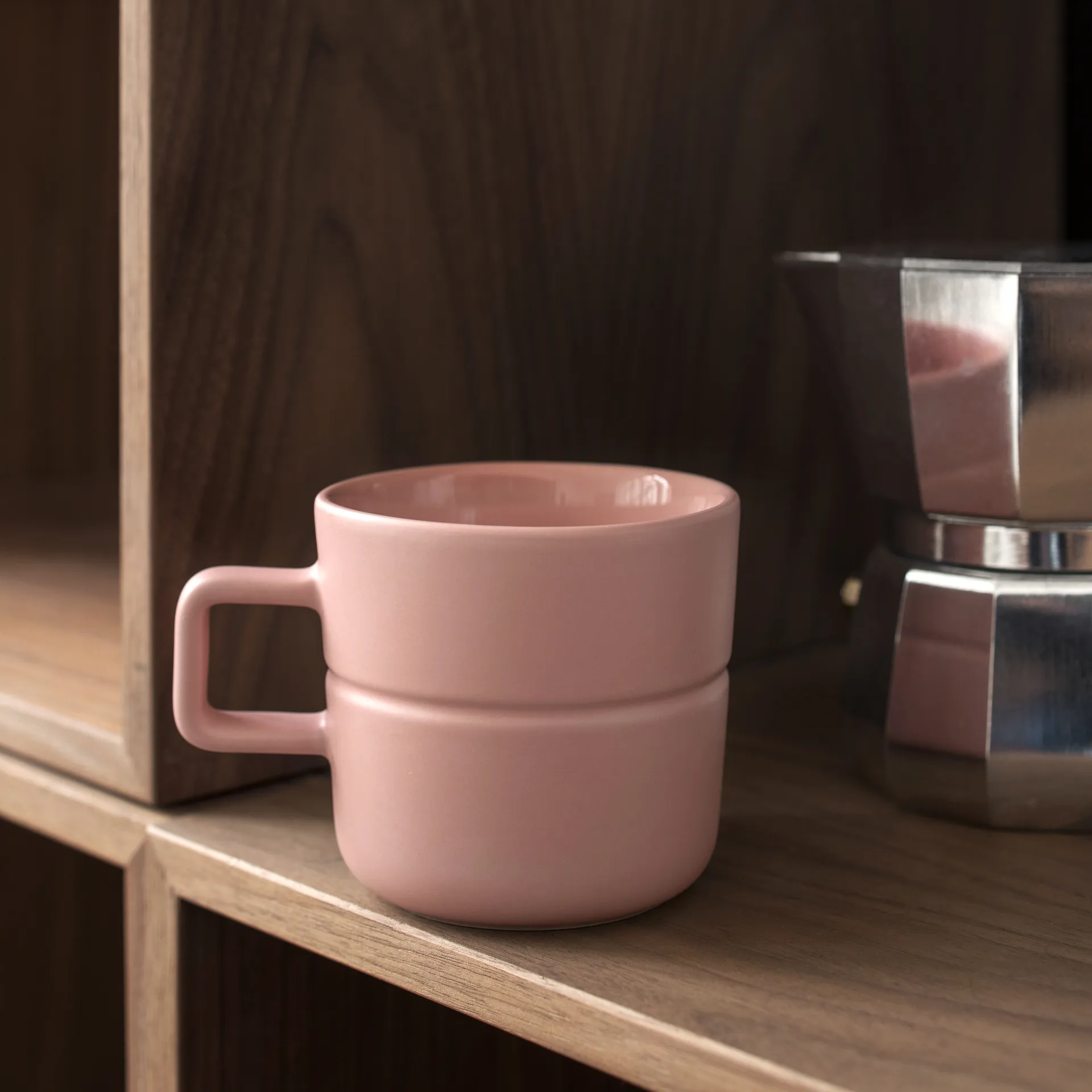 Lines mug 30 cl 2-pack, pink NJRD