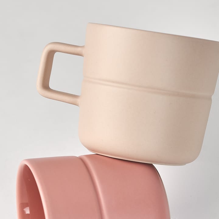 Lines mug 50 cl 2-pack, beige NJRD