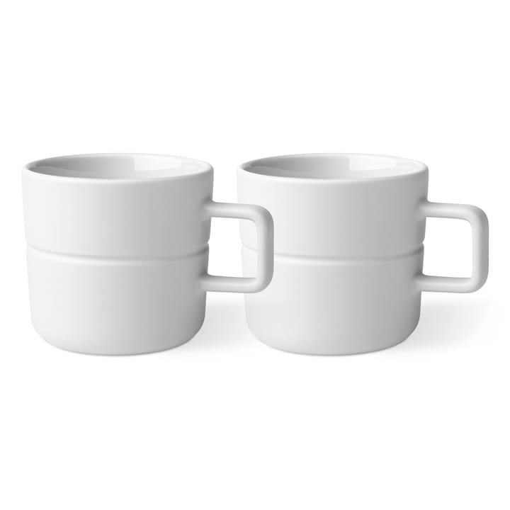 Lines mug 50 cl 2-pack, white NJRD