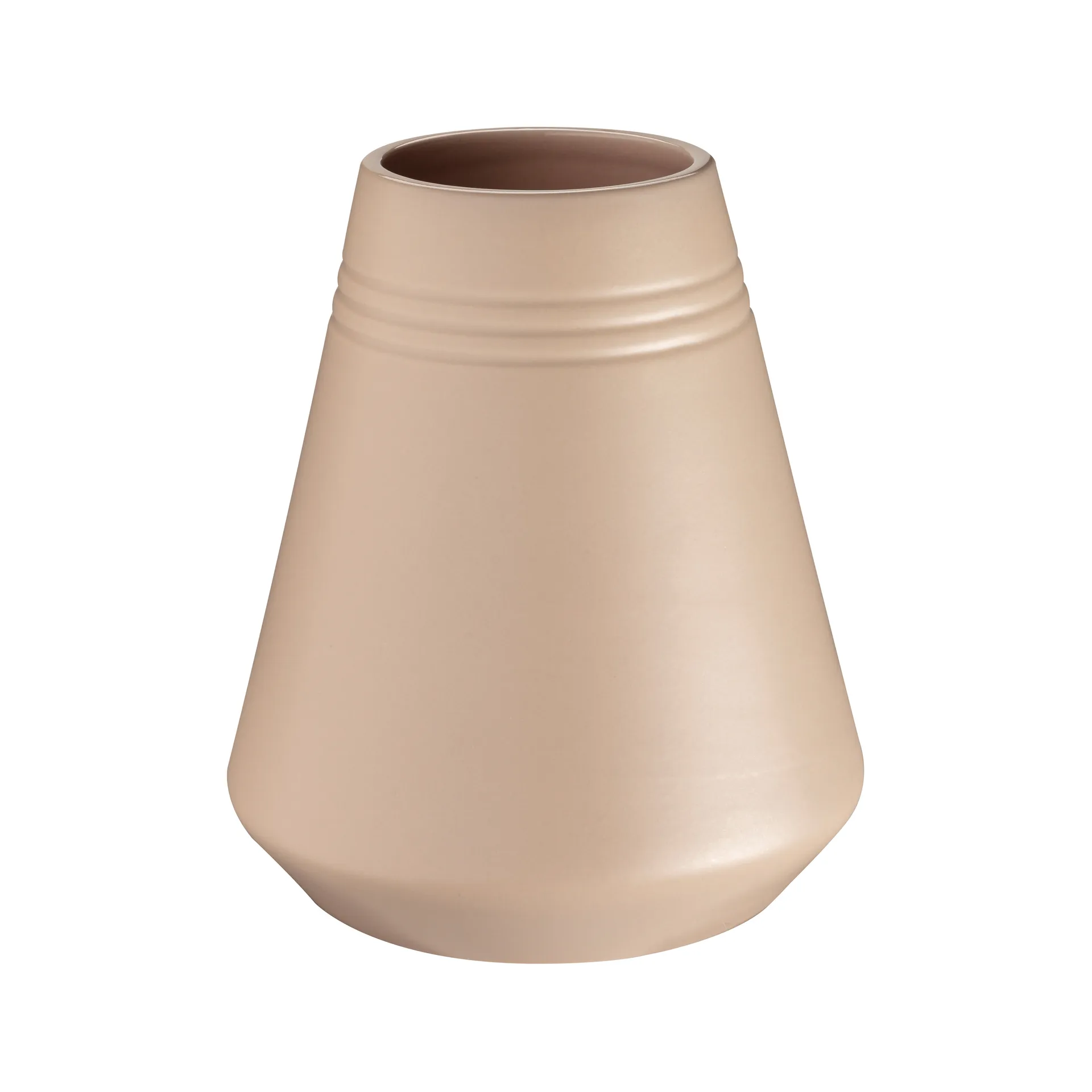 Lines vase 18 cm, Beige NJRD