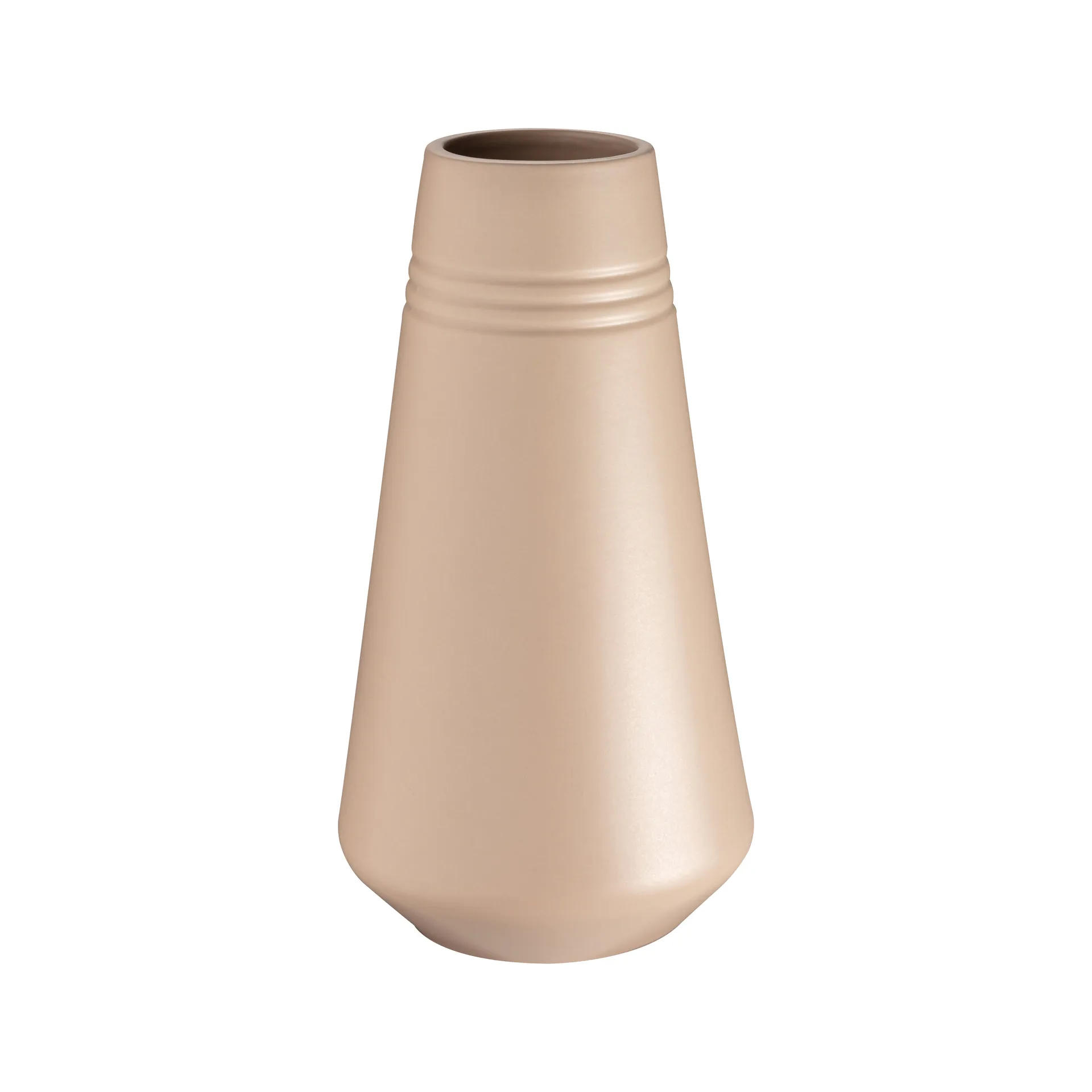 Lines vase 22 cm, Beige NJRD