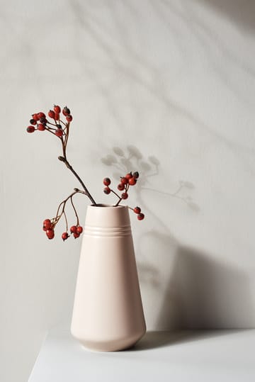 Lines vase 22 cm - Beige - NJRD